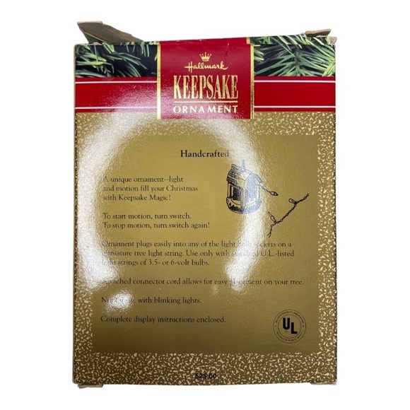 1990 Hallmark Keepsake Santa's Ho-Ho-Hoedown Magic Light Motion Ornament - Picture 4 of 15